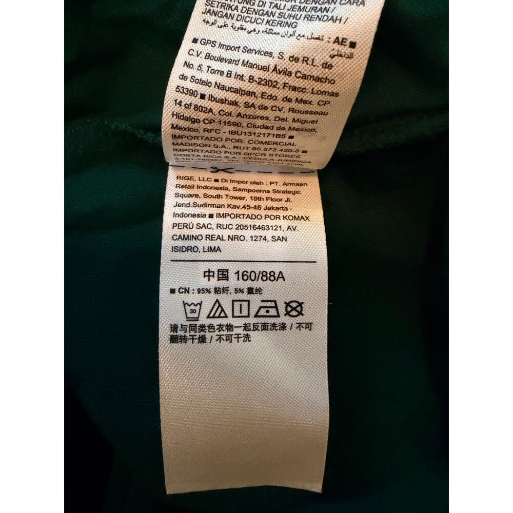 Old Navy Long-Sleeve Jersey-Knit Mini Swing Crew Neckline Dress Green Small EUC - Picture 9 of 12